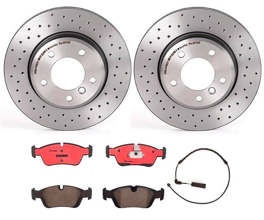 BMW Brembo Brake Kit - Pads and Rotors Front (300mm) (Xtra) (Ceramic) 34356751311 - Brembo 2849653KIT